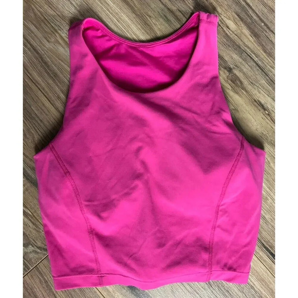 Zella Cropped Workout Bra Tank Pink Size XS Stretch Women’s - Picture 1 of 8